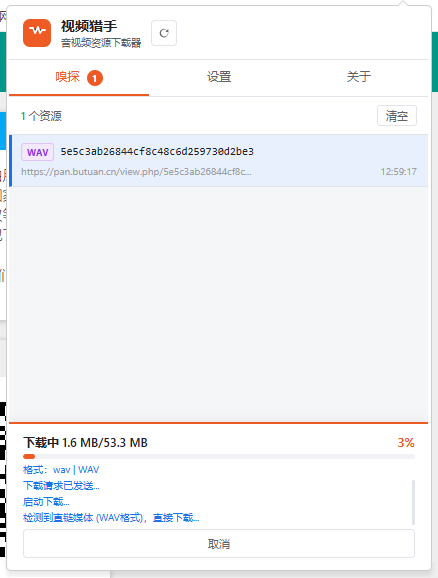 视频猎手-音视频资源下载器 截图